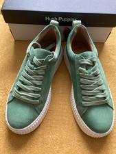 Ladies suede, green Hush