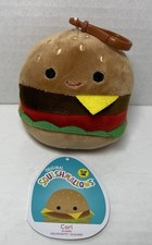 Squishmallows Clip On Carl The Cheeseburger Food Squad 3.5” Plush Clip