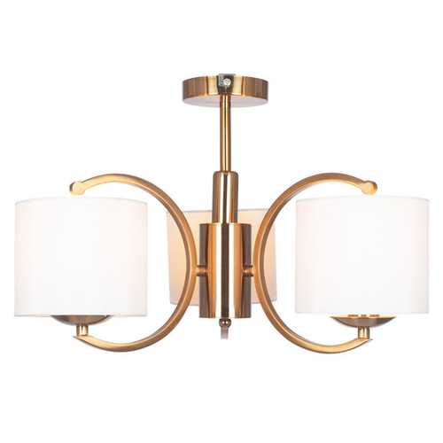 Gold pendant light satin - light,