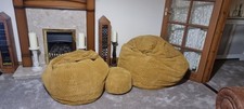 Jumbo Cord Large Beanbags & Footstool
