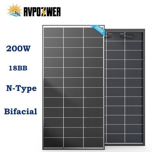 Type 200w bifacial solar - n-type,
