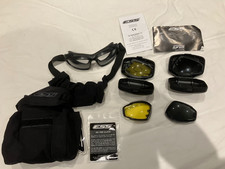 ESS Goggles new with 3 sets of interchangeable lenses and carry case