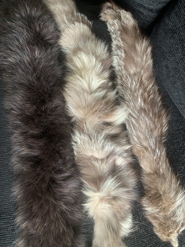 Fox fur collar