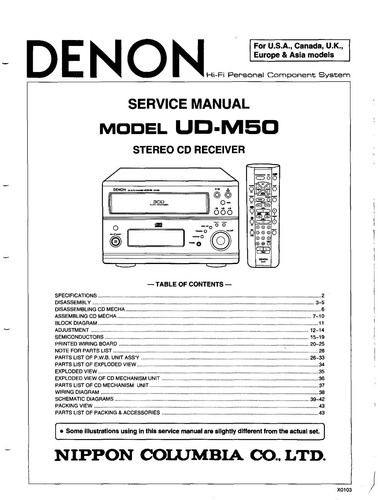 Service manual for - , denon