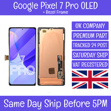 Google Pixel 7 Pro AMOLED OLED Display Screen Touch Digitizer+Framel+Adhesive V1