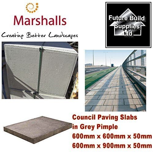 Concrete flags slabs - flags, grey