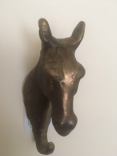 Horse head wall hook sculpture - head,
