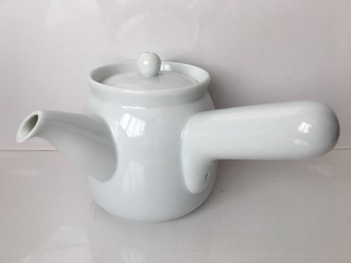 Muji white porcelain teapot - white,
