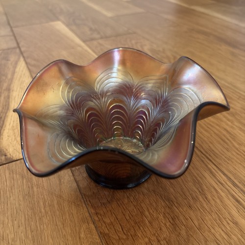 Vintage carnival glass pretty - carnival,