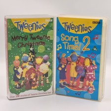 Tweenies VHS PAL Video Bundle X2 Tapes Merry Tweenie Christmas & Song Time! 2