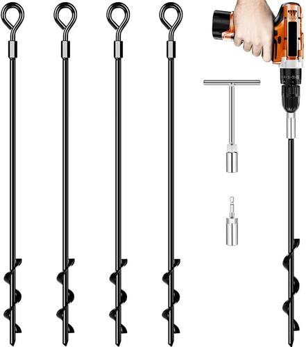 Ground anchors screw - ground,
