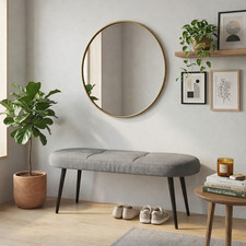Shoe Bench Upholstered Tufted