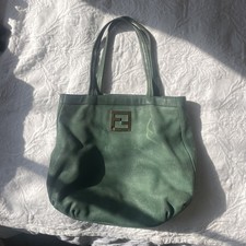 FENDI Nubuck Shimmer Green