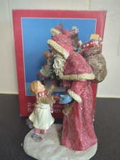 Large Vintage Santa Claus Figurine Father Christmas Statue 24cm 