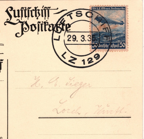 Zeppelin bord hindenburg - an,