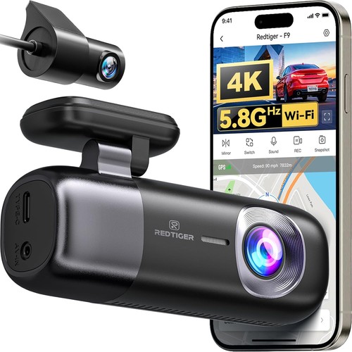 Redtiger dash cam front and - dash,