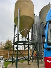 EB 10-14 ton fibreglass feed silo on gantry 