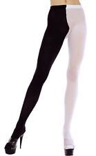 Black and White 2 Tone Jester Tights Sexy Fancy Dress Party Style Lingerie P748