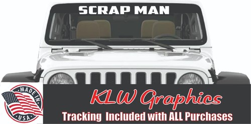 Scrap man decal sticker - decal,