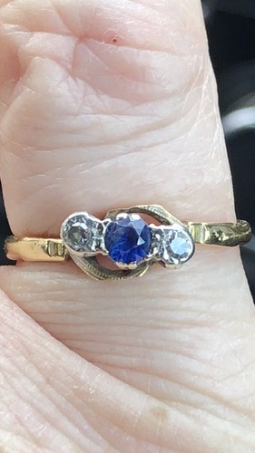 18ct gold and platinum - and,