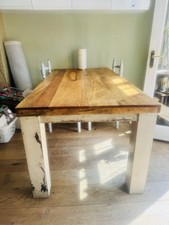 Heavy Farmhouse Dining Table 8 Seater/ Distressed/ Country /Rustic