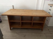 IKEA Leksvik solid pine coffee table/ tv unit