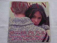 ROWAN BIGGER PICTURE ADULT  KNITTING PATTERN BOOK  OVER 20 DESIGNS  CHUNKY