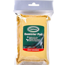 Triplewax Car Windscreen Mirror Window Synthetic Chamois Demist Demister Pad