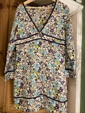 Ted Baker Cotton Floral Tunic Blouse Size M