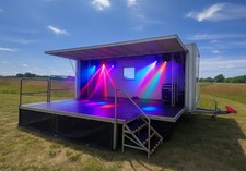 Mobile Outdoor Event Trailer Stage *DAY HIRE* £600