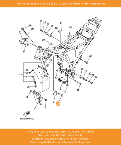 Yamaha bolt flange - yamaha, bolt,