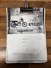 MZ ETZ 250 PARTS BOOK MZ MANUAL
