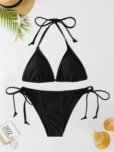 Womens triangle bikini set - womens,