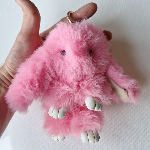 Plush bunny rabbit keyring bag - bunny,