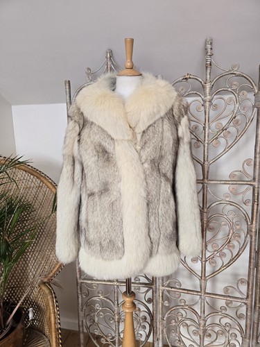 Vintage silver arctic - fox, fur