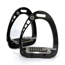 Horse Safety Stirrup Irons Quick Release Stability Stirrup Iron 4.75" Black