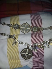 Pilgrim Danish Vintage Jewellery Silver Tone Necklace And Bracelet Set