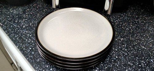 Denby black salad plates - denby,