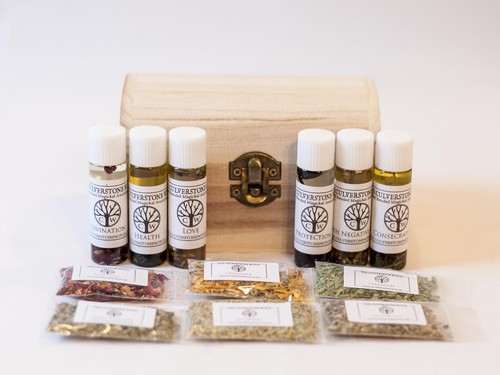 Herb oil chest set - herb,