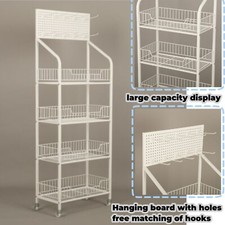 4 Tier Retail Display Rack Stand Snack Candy Display Organizer Large Capacity UK