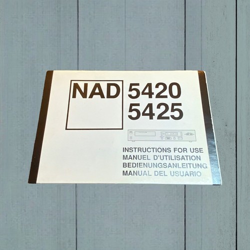 Nad 5420 5425 operating - nad,