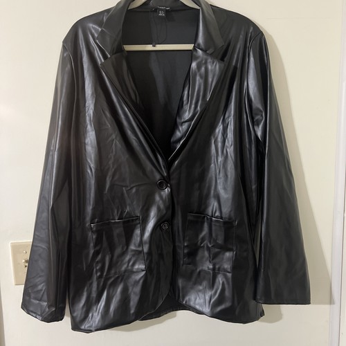 Pretty little thing black faux - pretty,