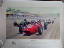 F1 British Greats Limited Edition Tony Smith Lithograph Print, John Surtees 1964