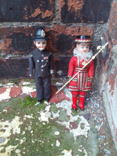 8" dolls one beefeater one