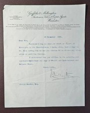 1901 Griffiths & Millington Worcester Letter – Auctioneers & Estate Agents