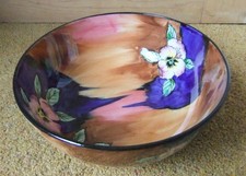 LARGE Art Deco / Vintage H&K Tunstall Viola Pattern Fruit Bowl