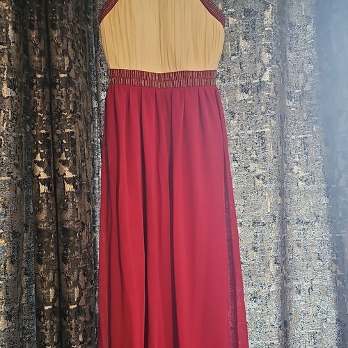 Quiz red beige sleeveless - quiz,