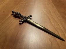 Vintage Medieval Knight Solid Brass Letter Opener