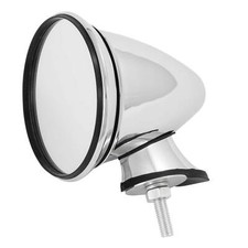 Racetech Classic 'Bullet' Style Racing Mirror (Convex Glass Type), Chrome Finish