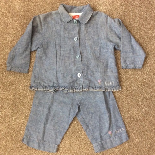 Elle light blue chambray - blue, linen